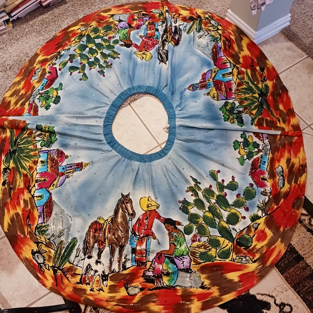 Vintage Mexican Circle Skirt 40/50s